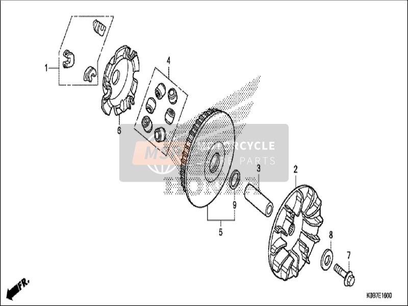 Honda NSS300A 2019 Laufwerksgesicht 1 für ein 2019 Honda NSS300A